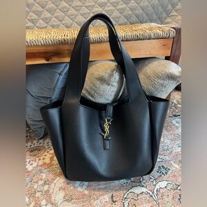 YSL BEA DUPE - Black Faux Leather Tote